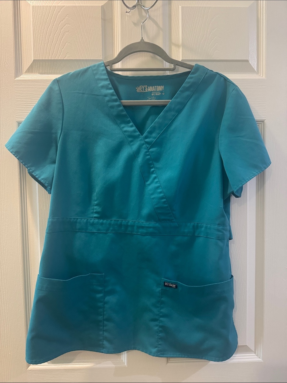 Grey's Anatomy Teal V-Neck Scrub Top